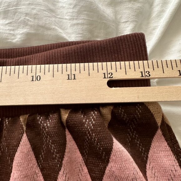 Jolie & Joy Women's Argyle Mini Skirt Academia Preppy Old Money Size Medium NWT - Picture 5 of 12